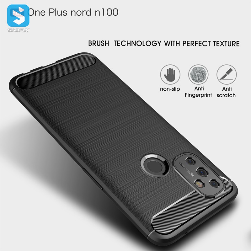 Carbon fiber TPU Phone case for OnePlus  Nord N100